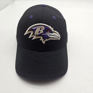 Baltimore Ravens Hat Cap Snap Back Mens One Size Black NFL Football Team Apparel